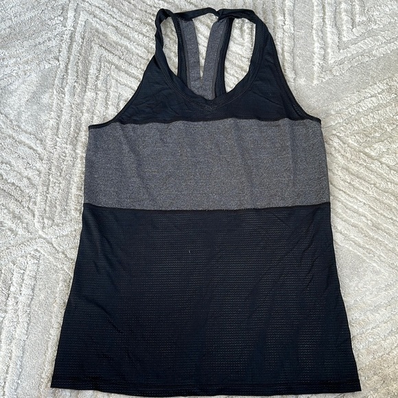 lululemon athletica Tops - Lululemon Pedal To The Medal Singlet - Black / Heathered Black